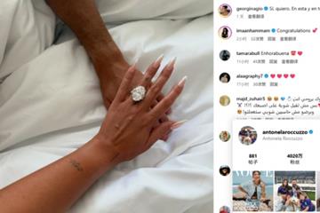 安妞的祝福??乔治娜社媒宣布与C罗订婚，梅西妻子安东内拉点赞