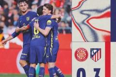 西甲战报：马竞3-0完胜赫罗纳，科克轰世界波，格里兹曼破门建功