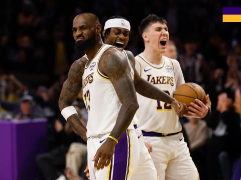 2024年1月5日，NBA常规赛灰熊对阵湖人，东契奇36 9 8，全场比赛高清录像回放