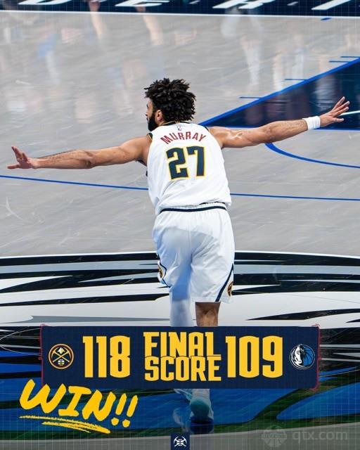 独行侠主场109-118不敌掘金