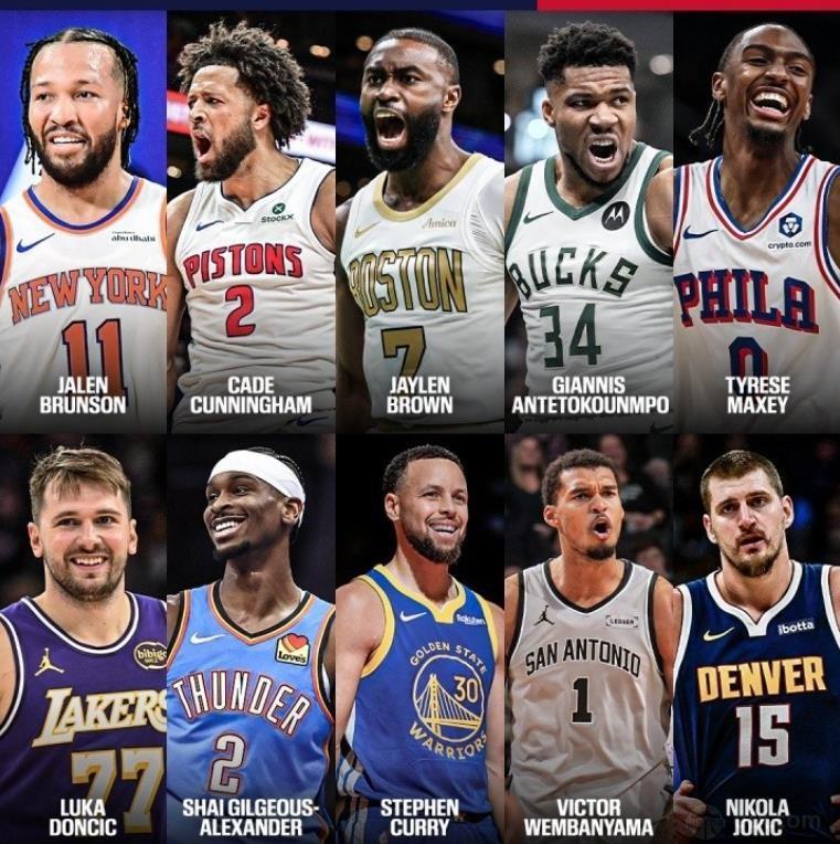 NBA公布全明星首发