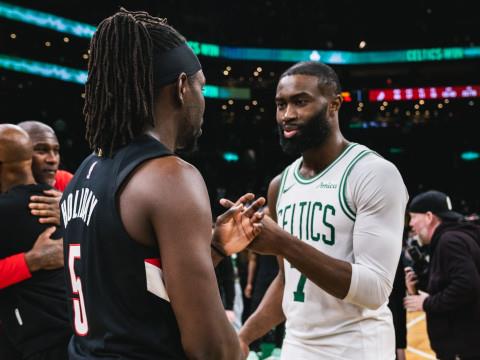 2024年1月27日NBA常规赛录像回放完整版，开拓者vs凯尔特人全场回放，杨瀚森未上场