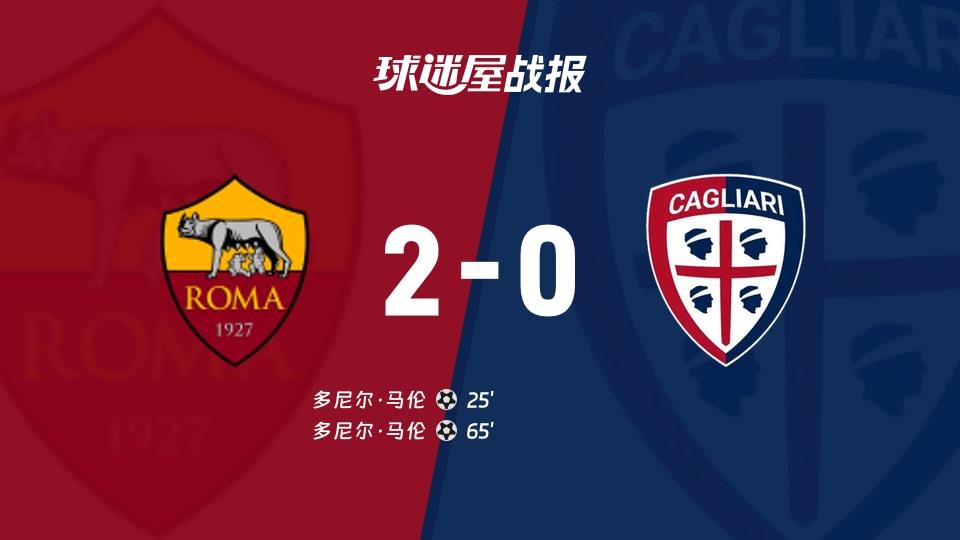【意甲联赛第24轮】罗马vs卡利亚里比赛结果：罗马(2-0)卡利亚里比分战报(2026年02月10日)