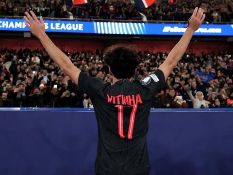 皇家马德里对巴黎圣日耳曼中场维蒂尼亚表示欣赏，转会可能性较小