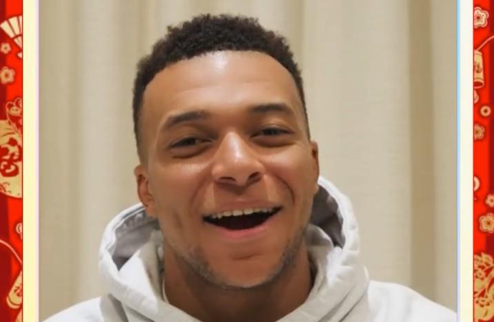 姆巴佩春节送祝福,中文祝愿马上发财