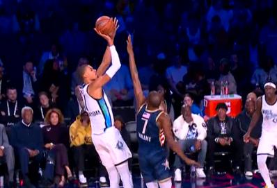 美媒称赞，文班亚马让杜兰特显得矮小