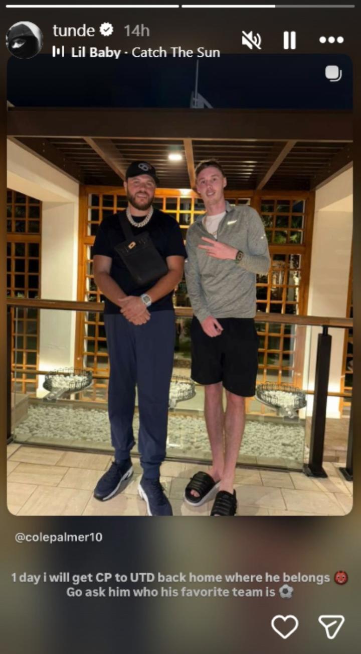 帕尔默好友透露，总有一天会让他回到曼联，回到属于他的地方