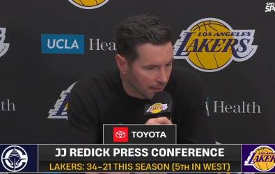 雷迪克谈詹姆斯：今天他克服了诸多困难，或许不希望我提及