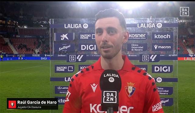 奥萨苏纳绝杀球员劳尔-加西亚，类似进球曾在西乙打入