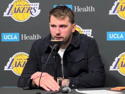 东契奇谈最后一投,距离有点远传球给空位的詹姆斯