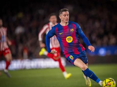 莱万左眼眶内侧骨折，缺席国王杯次回合对阵马竞比赛