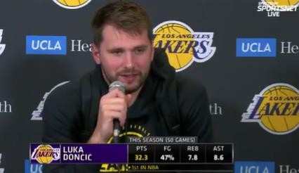 东契奇质疑判罚，称其他三名球员说了同样的话却未被吹技犯