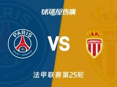 2026年03月07日 巴黎圣日耳曼vs摩纳哥伤病名单更新