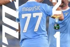 意甲拉齐奥2-1萨索洛，补时阶段拉齐奥完成绝杀