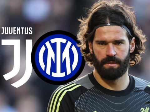 罗马诺透露，国米尤文争夺阿利松，球员倾向于留队