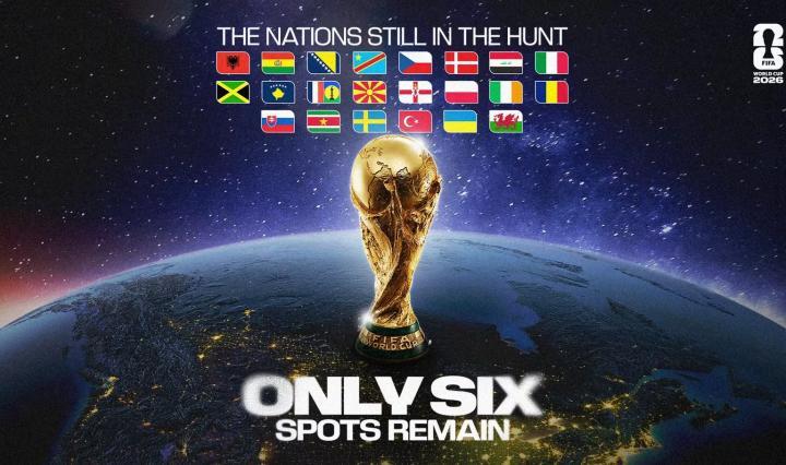 2026世界杯最后6席争夺战，22支球队全力冲刺