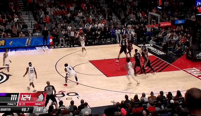 杨瀚森最后50秒替补上场，未获出手机会无数据表现