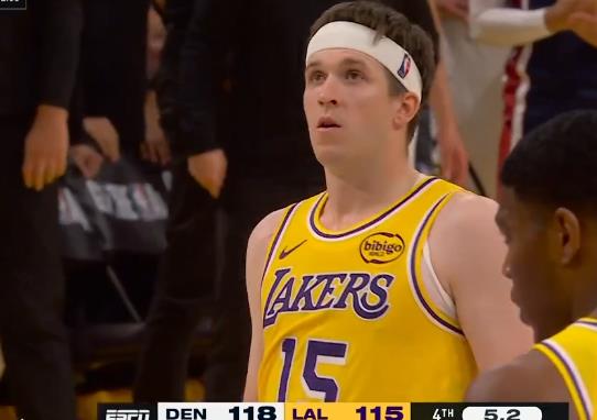 掘金点球战术频送里夫斯罚球,还剩5.2秒仍以3分领先湖人