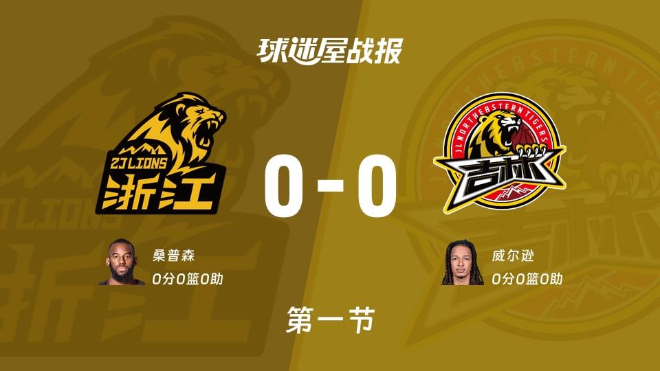 CBA常规赛：广厦0-0吉林打平手