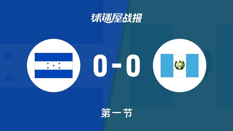 洪都拉斯vs危地马拉:首节战罢,洪都拉斯0-0危地马拉