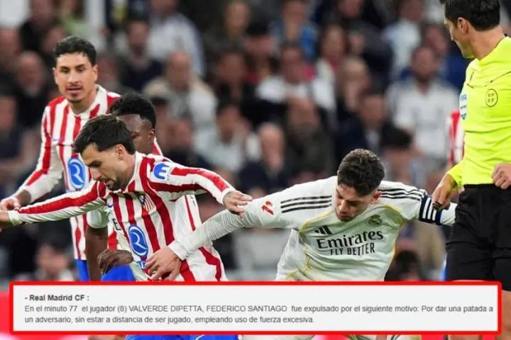 马卡报道，巴尔韦德或遭两场停赛，皇马计划为红牌提出上诉