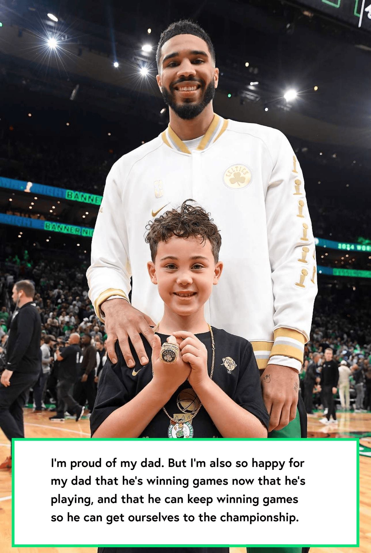 塔图姆儿子暖心信件，鼓励父亲赢球夺冠