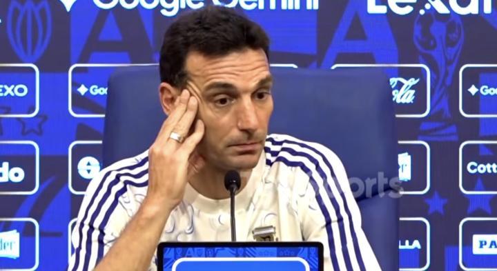 斯卡洛尼回应质疑，梅西替补早有安排，球队状态无关伤病