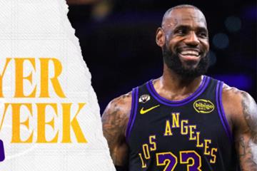 历史第一！詹姆斯第70次周最佳，28.5亿播放量力压文班