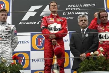 2003年的今天：舒马赫顶住丧母之痛，伊莫拉站夺冠