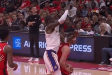 二级恶犯！艾顿肘击申京被驱逐，杜兰特场边挥手"再见"