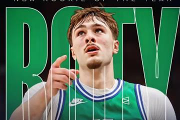 NBA官方：弗拉格当选年度最佳新秀，成独行侠队史第三人