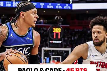 状元对决刷爆纪录！坎宁安45分创活塞队史新高，班凯罗45分仅次于麦迪魔兽