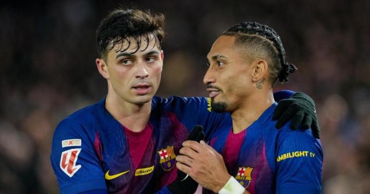 拉菲和佩德里上赛季出场时间队内前二，本赛季仅排第14和第13位