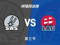 NBA常规赛,三节结束马刺87-78领先快船,福克斯砍下20分8助攻5篮板