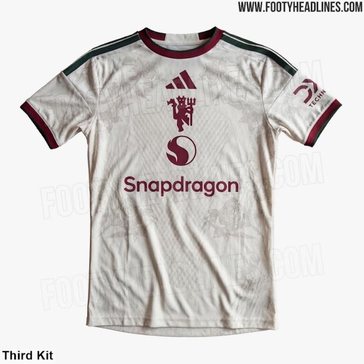 曼联下赛季第三球衣谍照流出，兰开夏玫瑰成设计灵魂