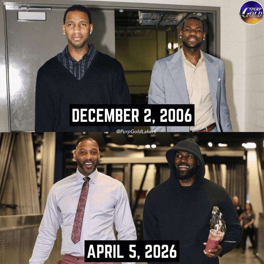 湖媒晒麦迪和詹姆斯20年对比照，勒布朗职业生涯成就震撼人心