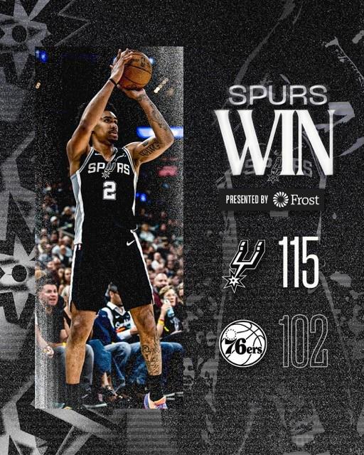 马刺主场115-102轻取76人